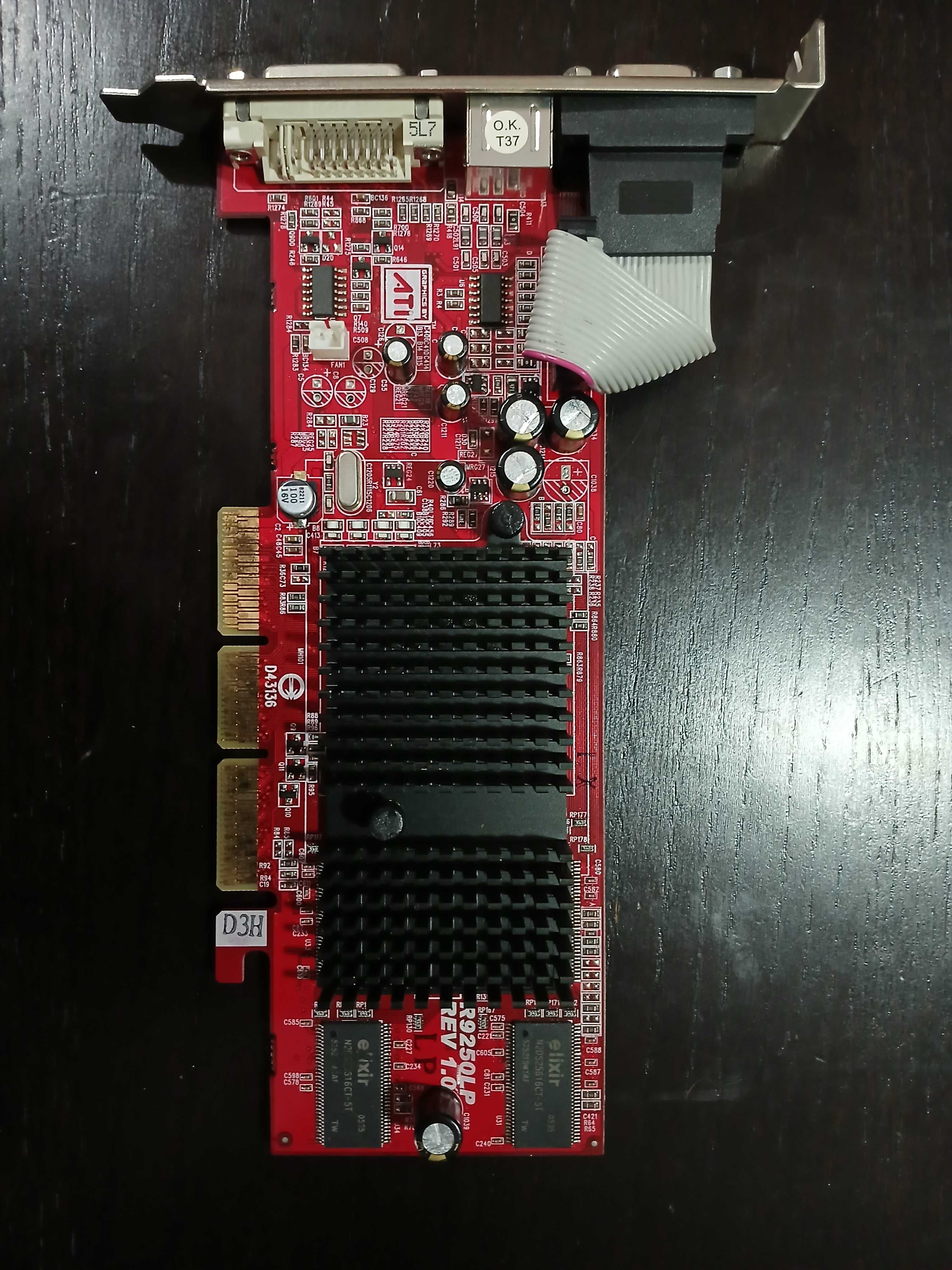 Placa gráfica 2005 Asus Gecube 128mb ATI R250LP (Vintage)