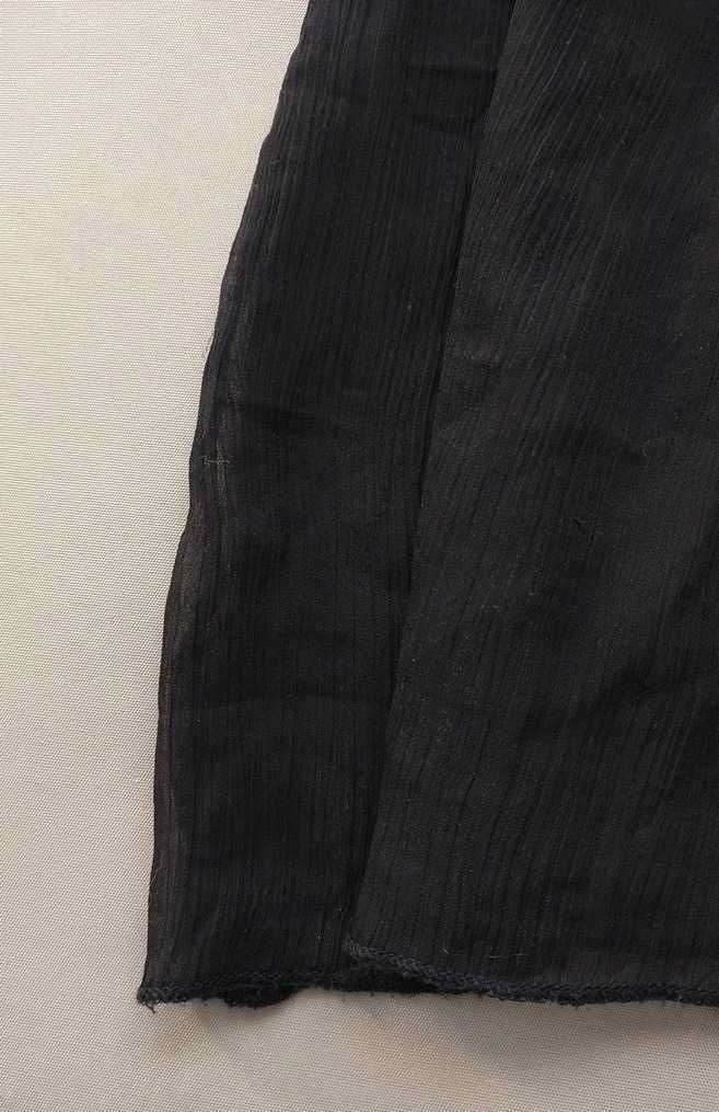 Sukienka bez rękawów czarna elegancka z kwiatkami i koralikami  134 cm