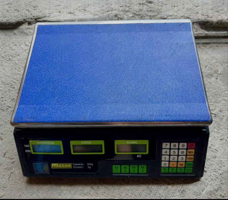 Waga elektroniczna Maxon MX-1000, do 30kg, dokładność 5g