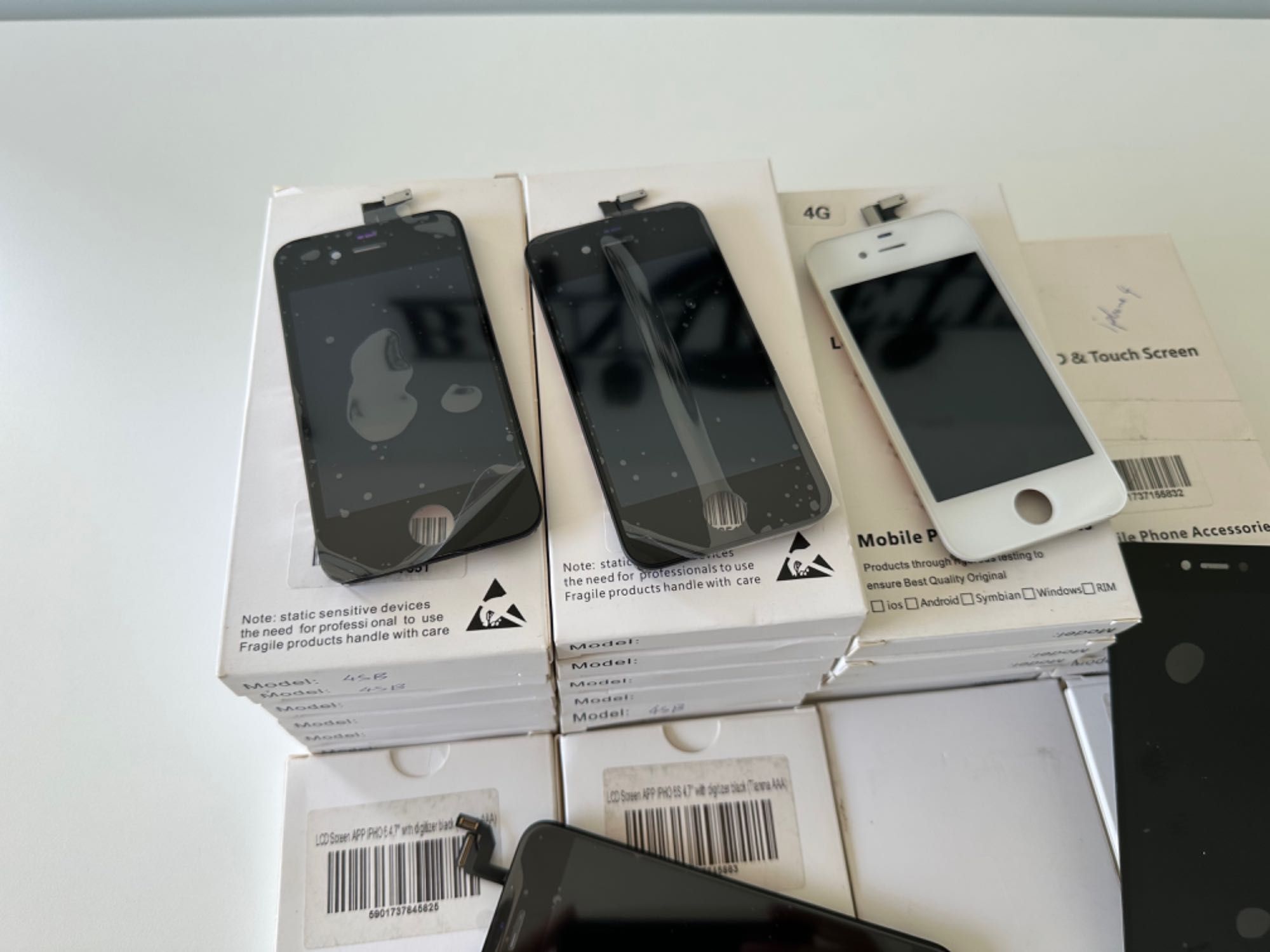 Lote 24x Display Ecrã Apple iPhone 4 4S 6 6S 4.7 Xiaomi Redmi Novos