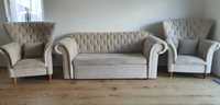 Komplet BRW Cupido sofa rozkladana 2 fotele