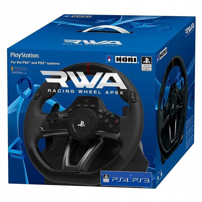 Kierownica HORI RWA Racing Wheel Apex + pedały