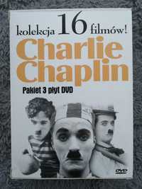 Charlie Chaplin 16 filmów. 3 DVD.