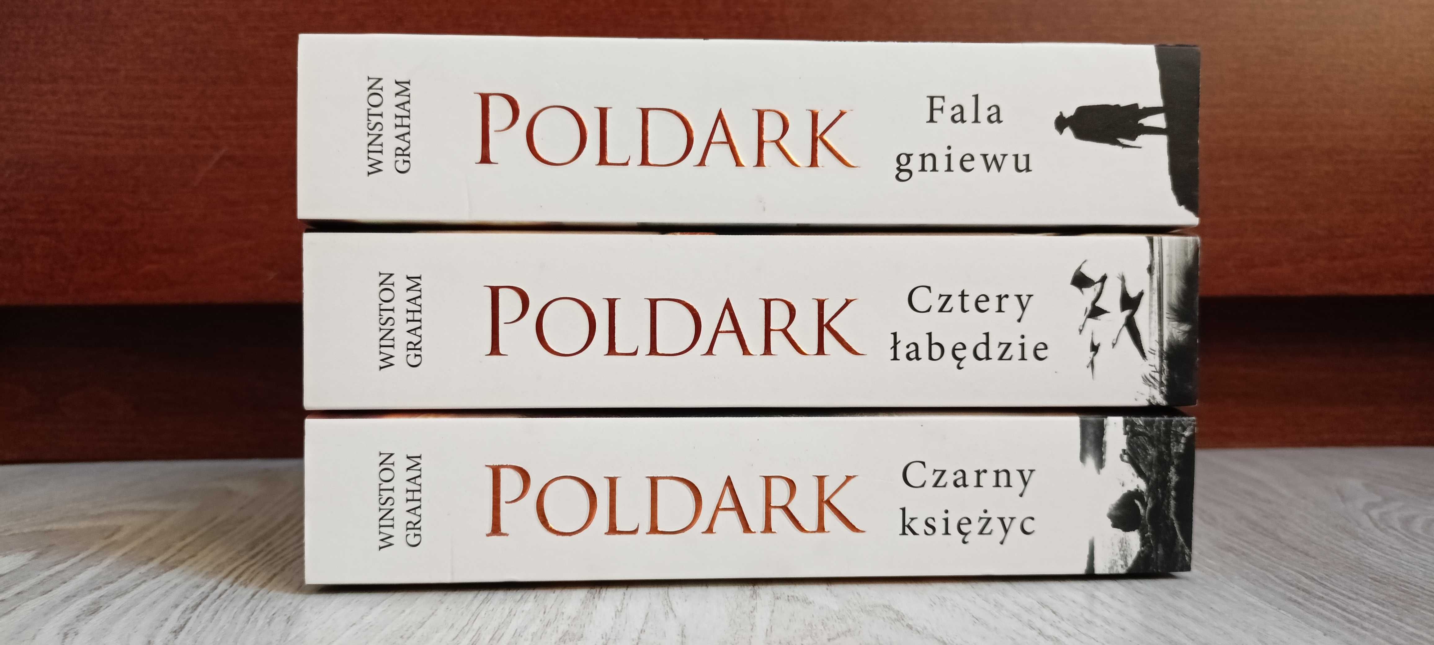 Winston Graham POLDARK Czarny księżyc + Cztery łabędzie + Fala gniewu