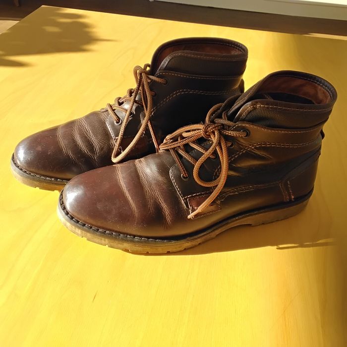 Skórzane męskie trzewiki