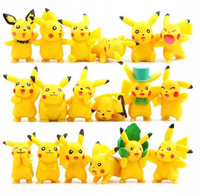 Pokemon Zabawka Pikachu Zestaw 18 Figurek Kolekcjonerskich W2