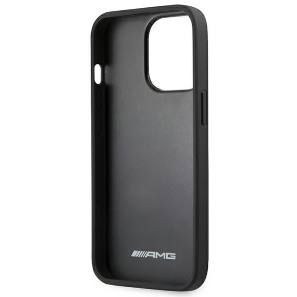 Etui Hardcase Skórzane AMG do iPhone 14 Pro 6,1" - Czarny