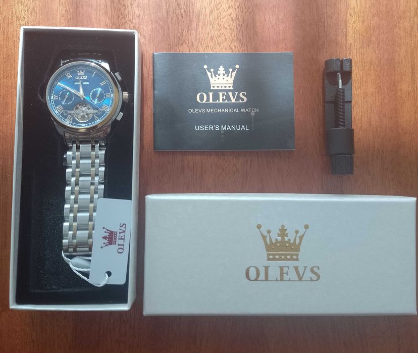 Męski zegarek mechaniczny,automatyczny OLEVS nr.6607 nowy.