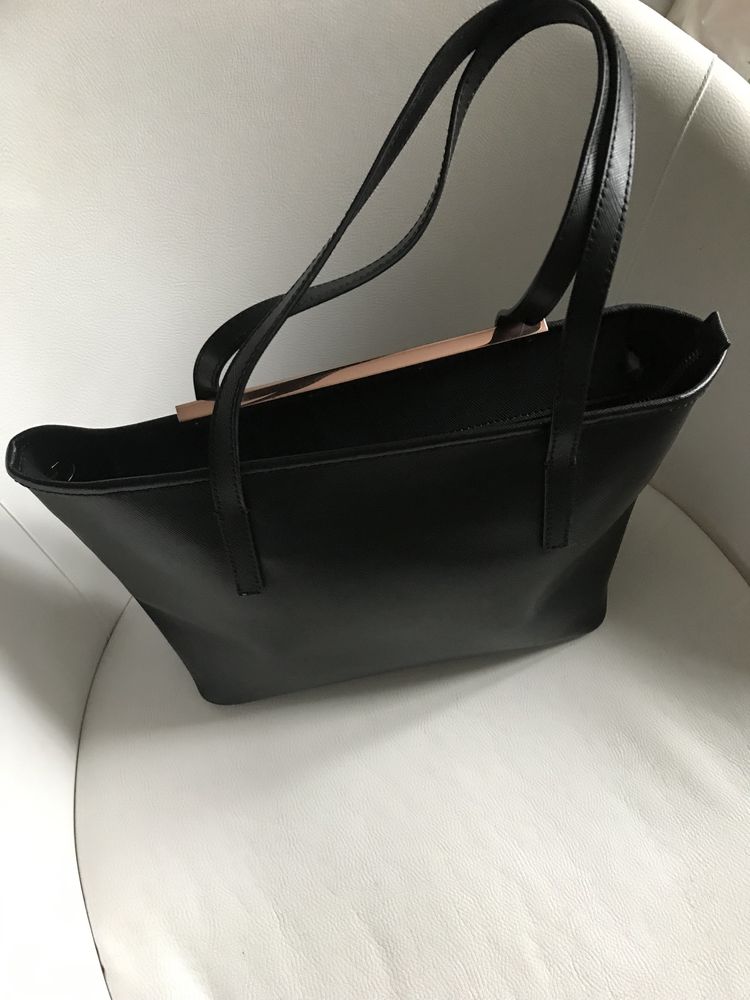 Czarna , elegancka torebka shopper   Ted Baker