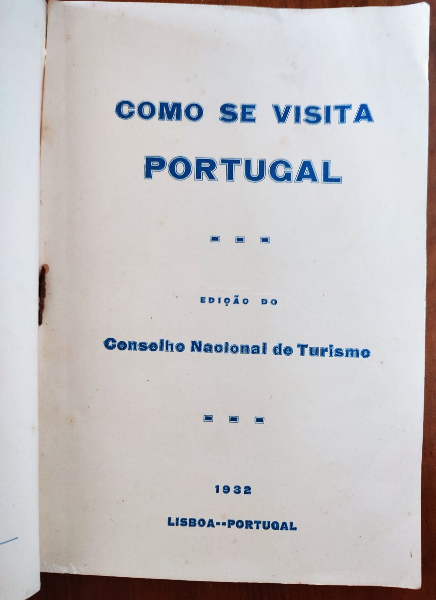 Guia turístico Portugal 1932