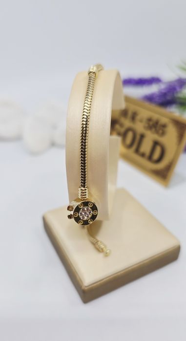 Złota bransoletka modułowa próba 585 14k