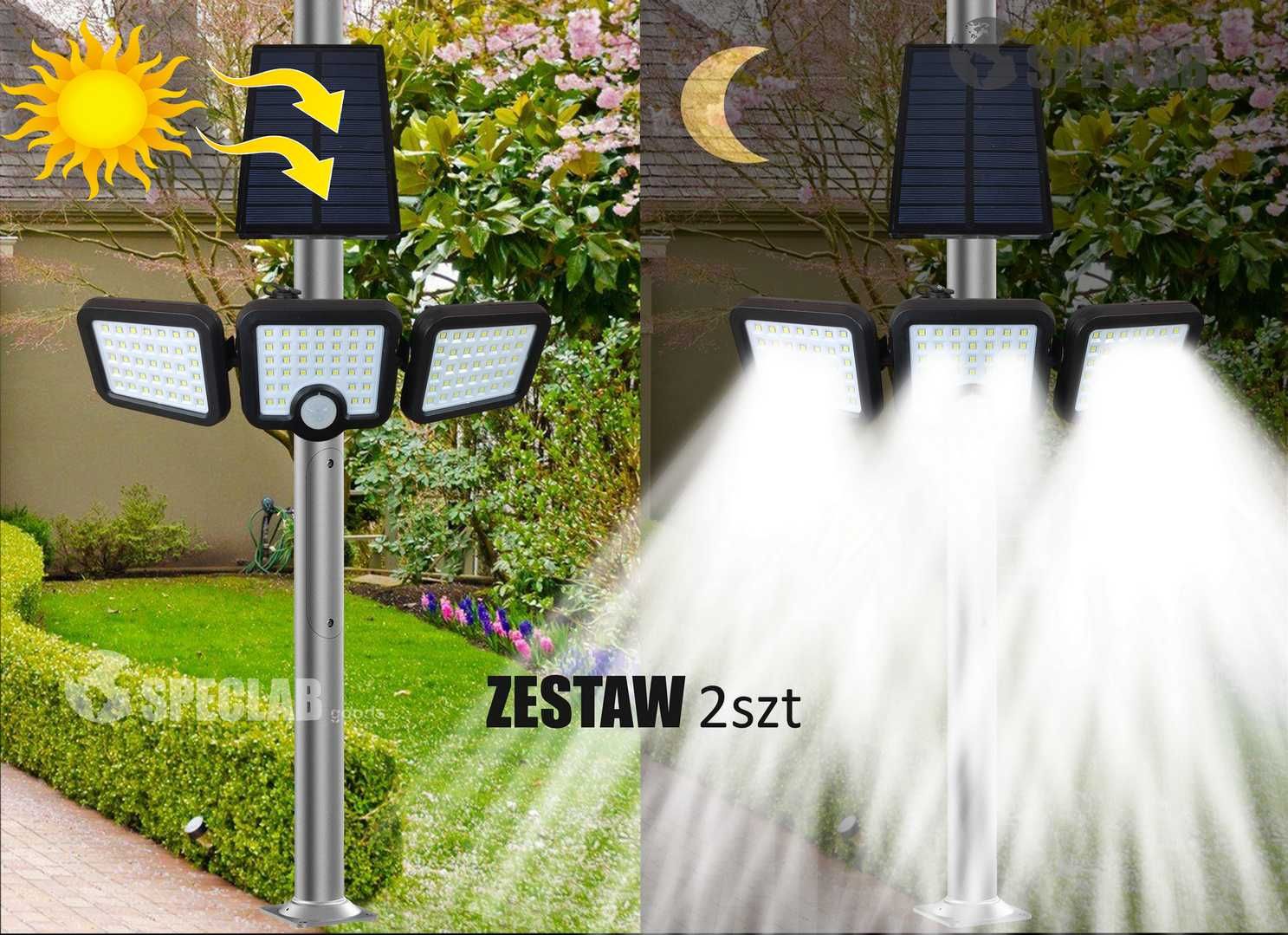 ZESTAW 2szt Halogen uliczny LED (3955)