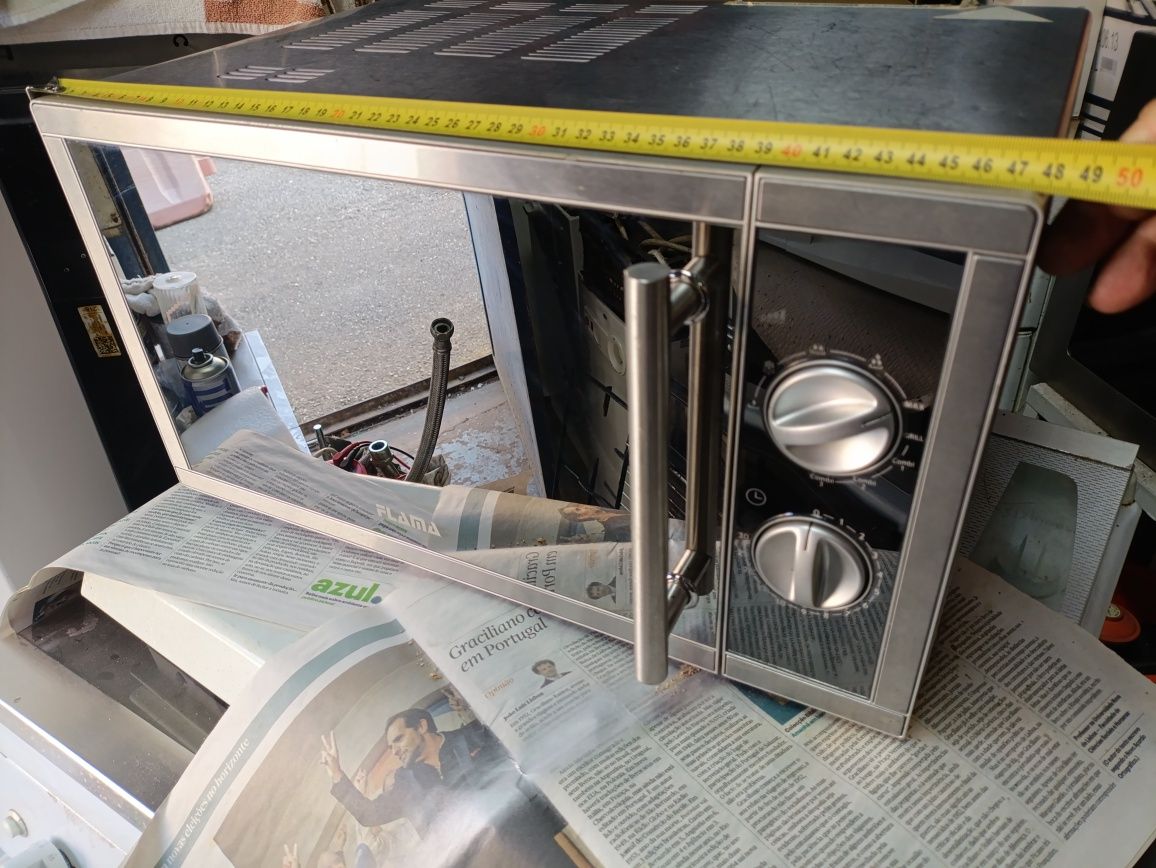 Microondas grill todo em inox