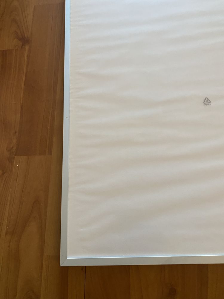 Moldura Lomviken aluminio cinzenta Ikea nova 70 x 50