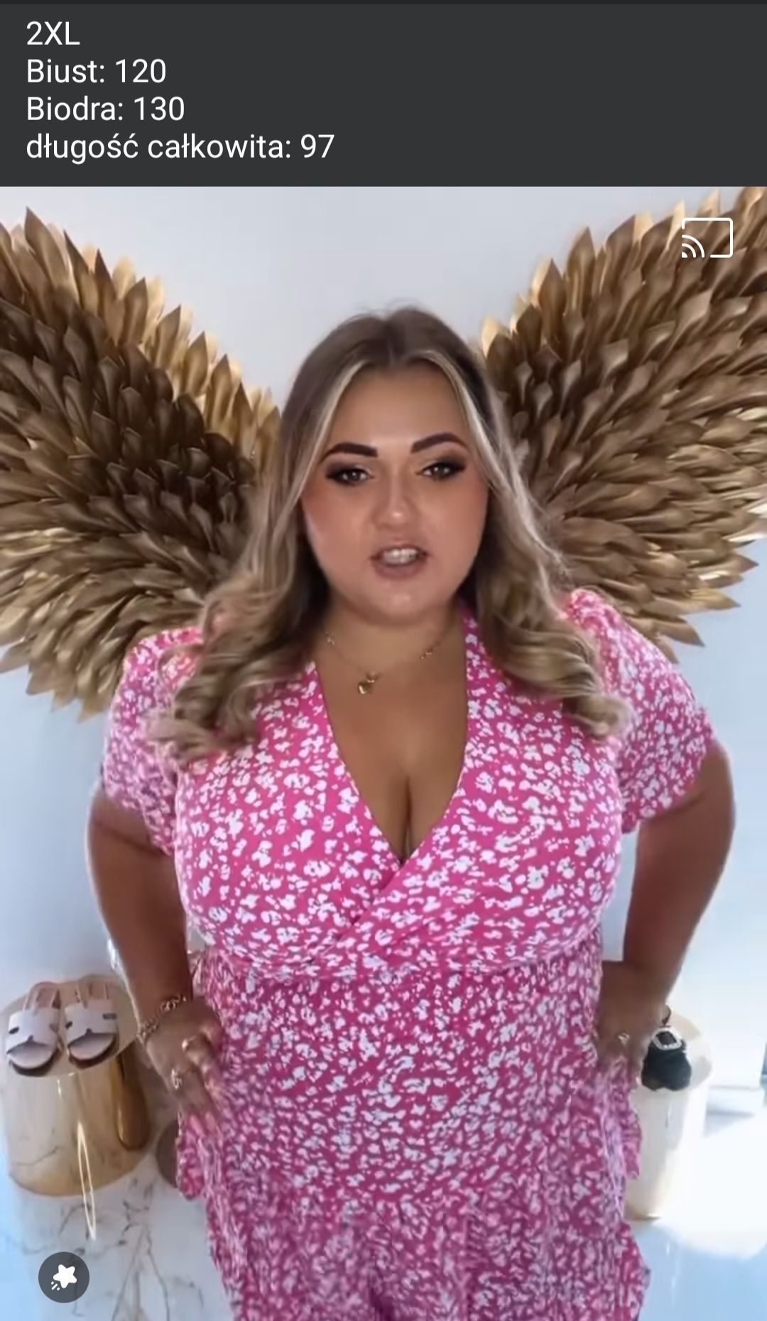 Piękna kobieca sukienka Plus Size 2xl