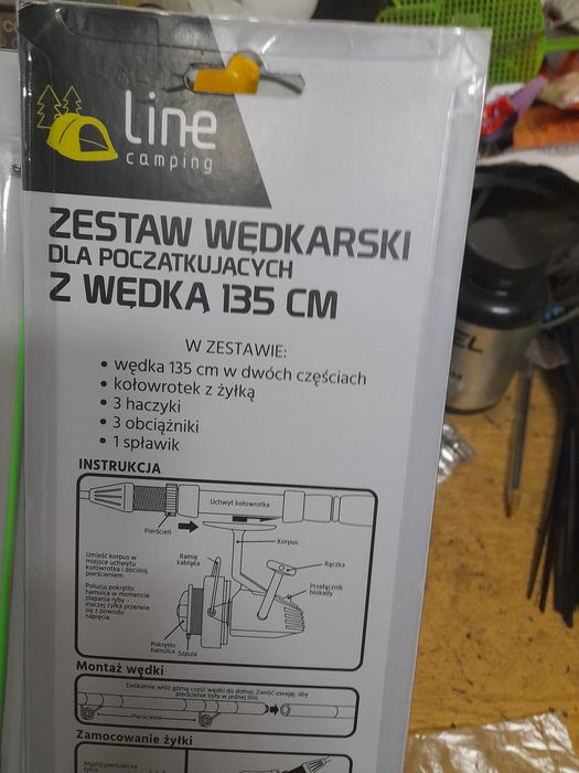 Nowy zestaw wędkarski jak na foto. Zapraszam