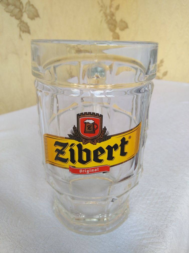 Кружка пивная бокалы для пива набор логотип Зиберт Zibert Новый