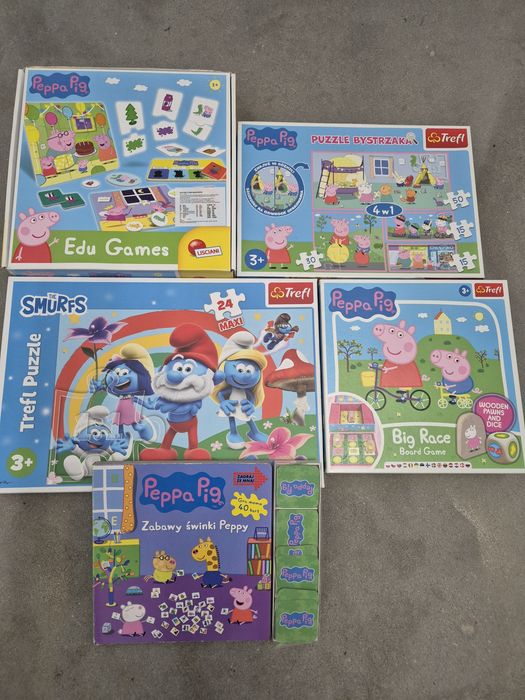 Puzzle, gry 5 szt