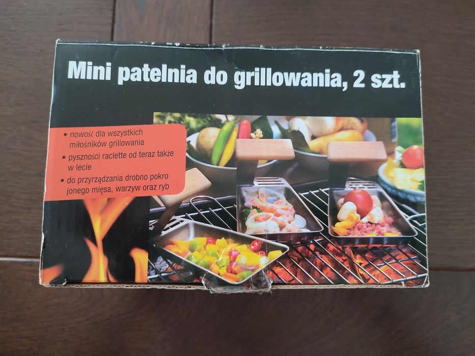 Mini patelnie do grillowania raclette 2 sztuki