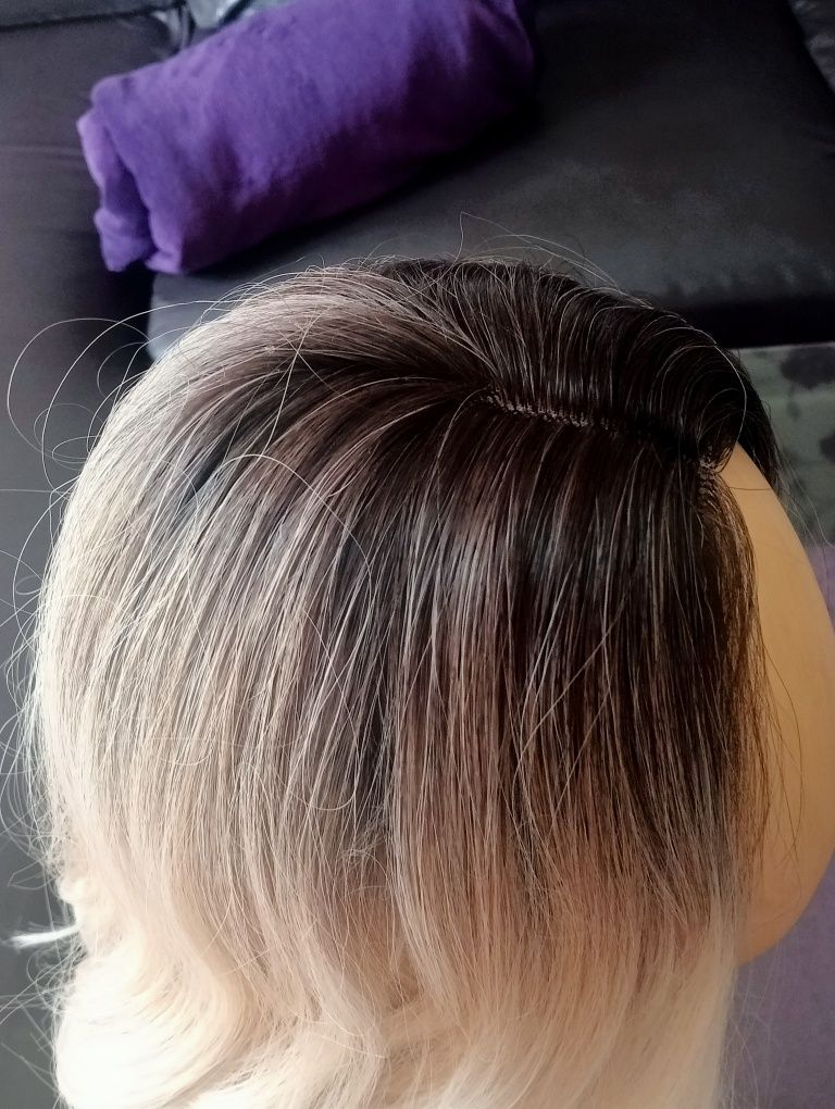 Peruka blond ombre