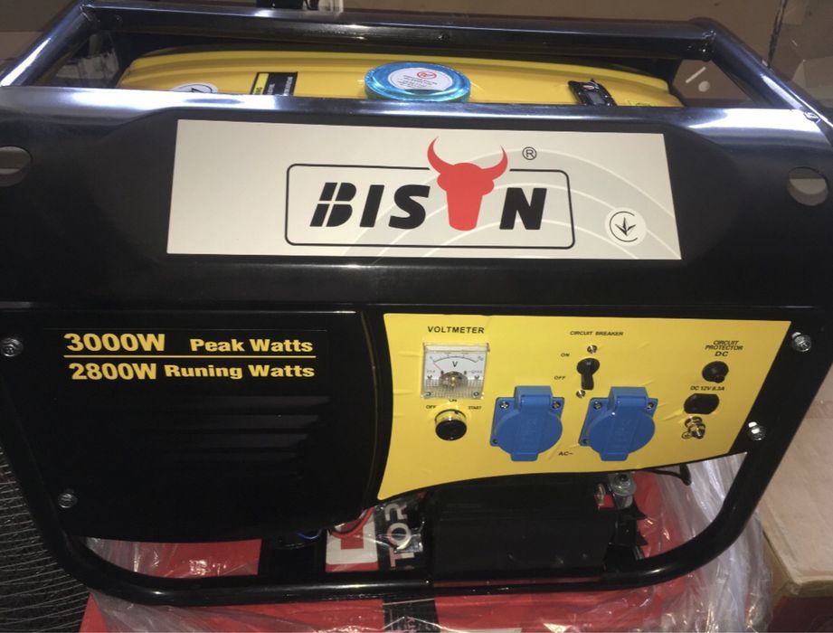 Генератор бензиновий газовий мідь мідною з електростартером Bizon газ