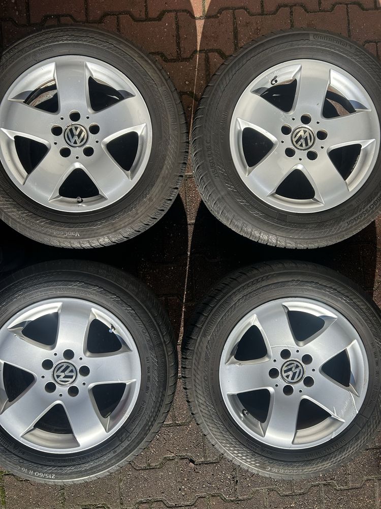 215/60r16c vw t4 continental 4season felgi opony