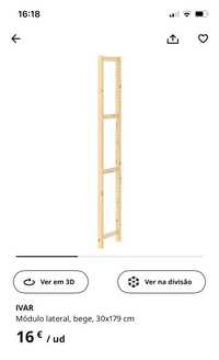Módulo lateral - Ivar (IKEA)
