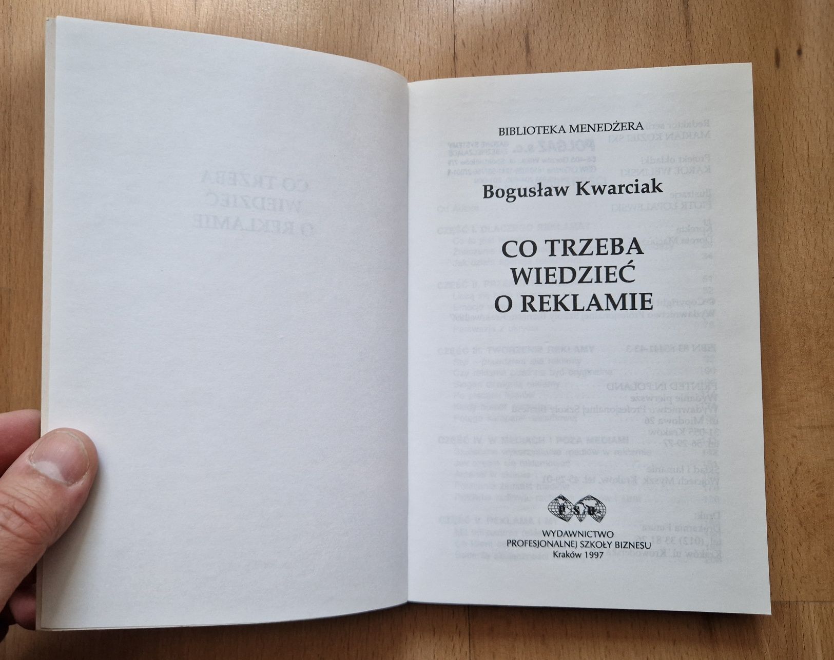 Co trzeba wiedzieć o reklamie - Bogusław Kwarciak NIECZYTANA!!!