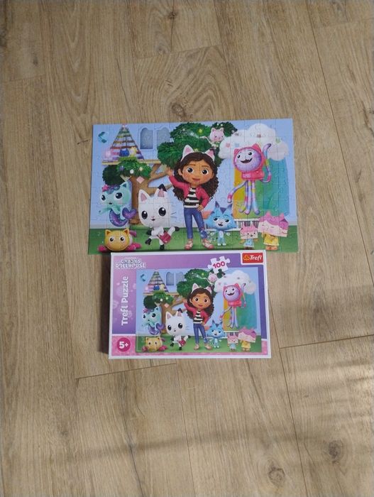 Puzzle 100 Koci domek Gabi
