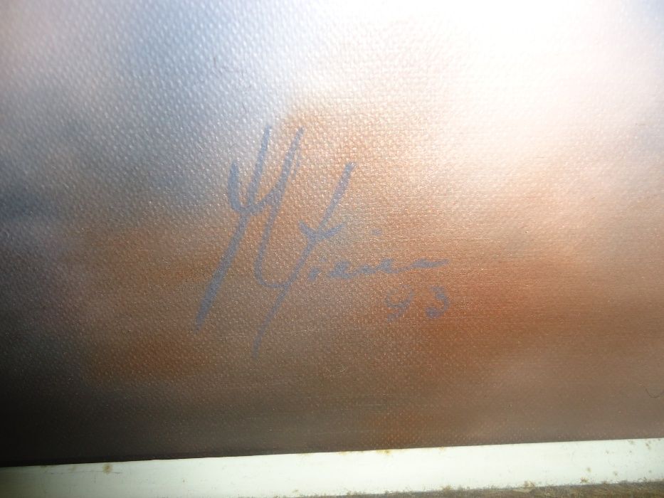 Quadro Pintura a óleo sobre Tela Assinado