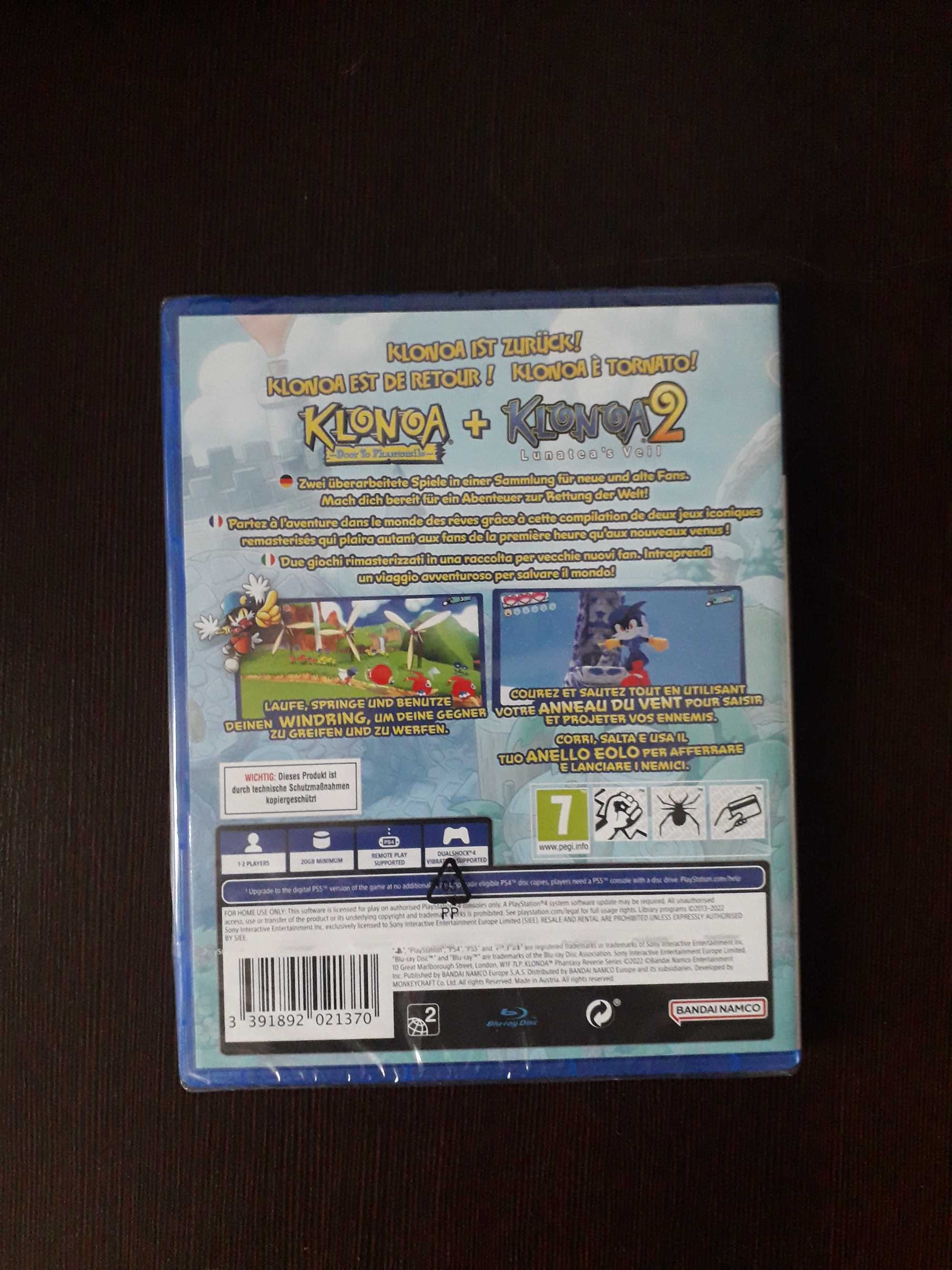 Klonoa na Ps4 Stan idealny Folia