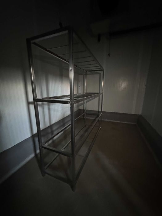 Estante Industrial em Inox 3 Prateleiras - 200x60x200 cm