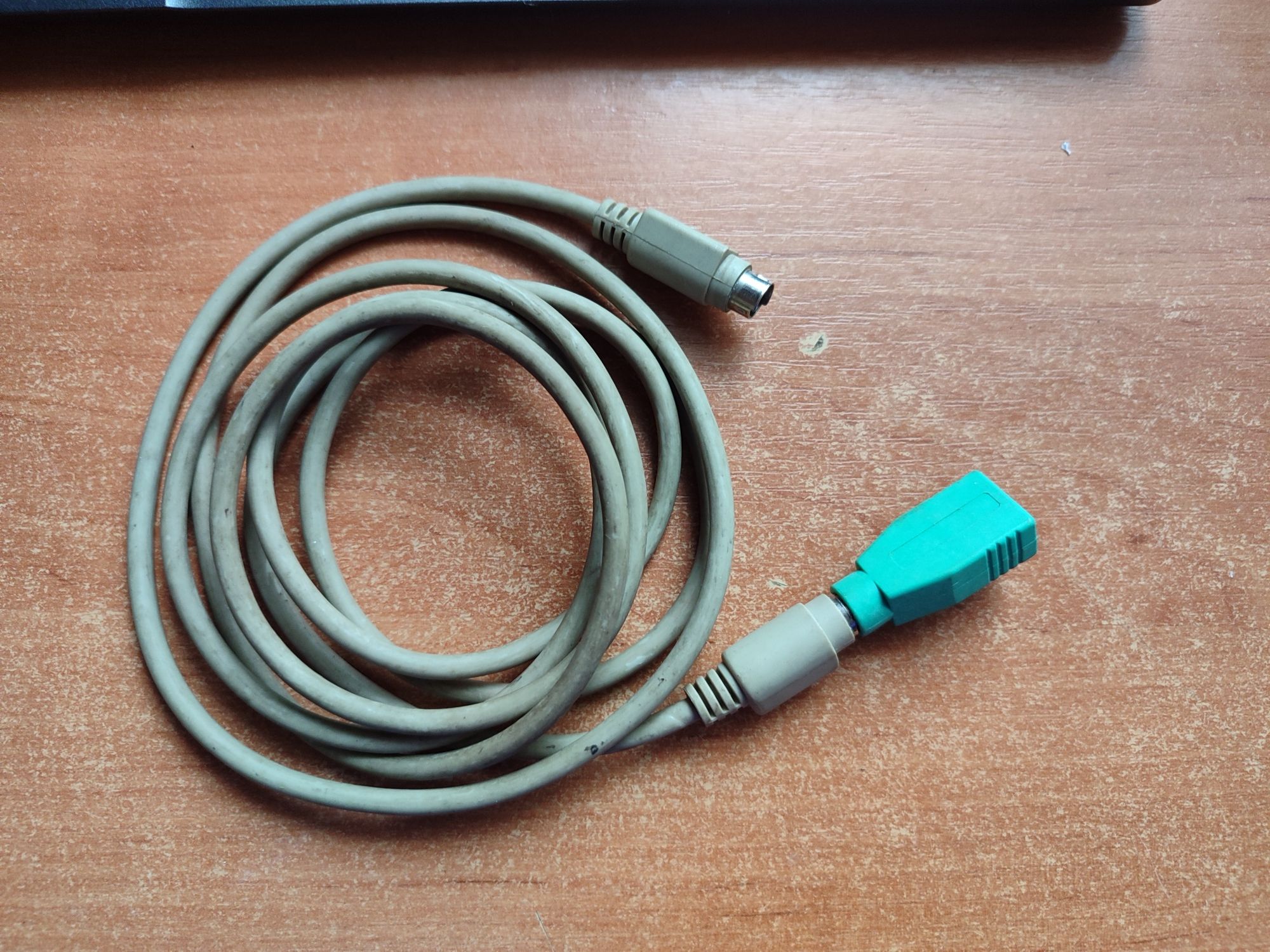 Кабель подовжувач до клавіатури з перехідником USB/PS2