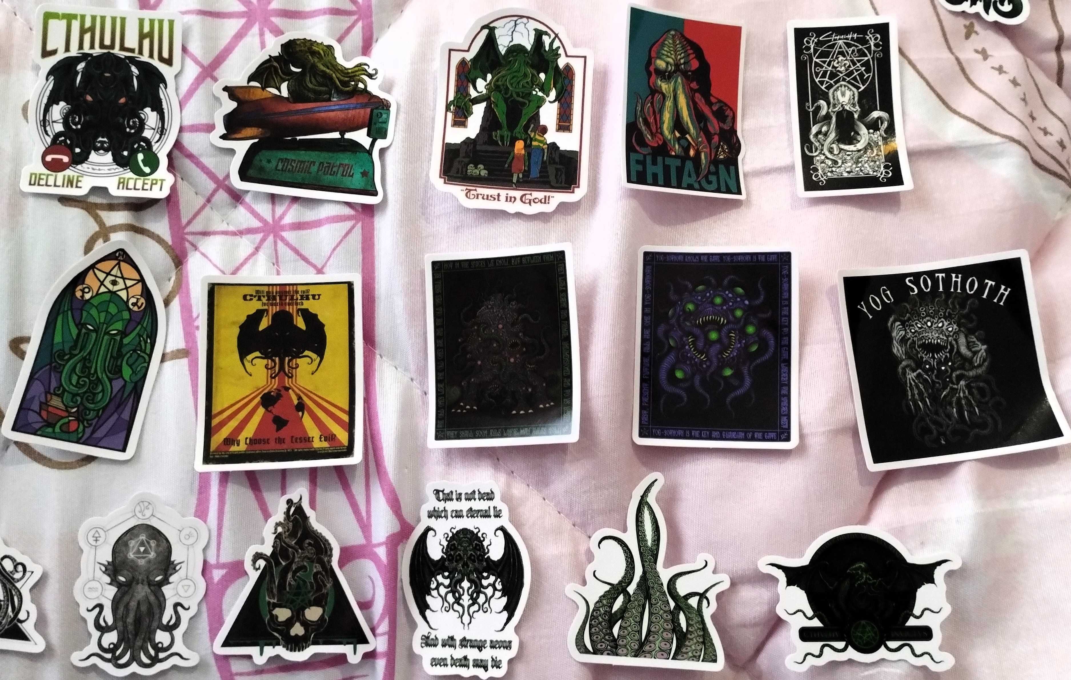 Colecção 50 Autocolantes Cthulhu H.P. Lovecraft