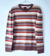 Sweter w serek, w paski Reef 40/42