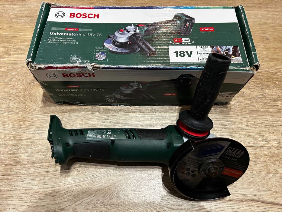 Szlifierka kątowa BOSCH UNIVERSAL GRIND 18V-75 125mm + ADVANCED UCHWYT