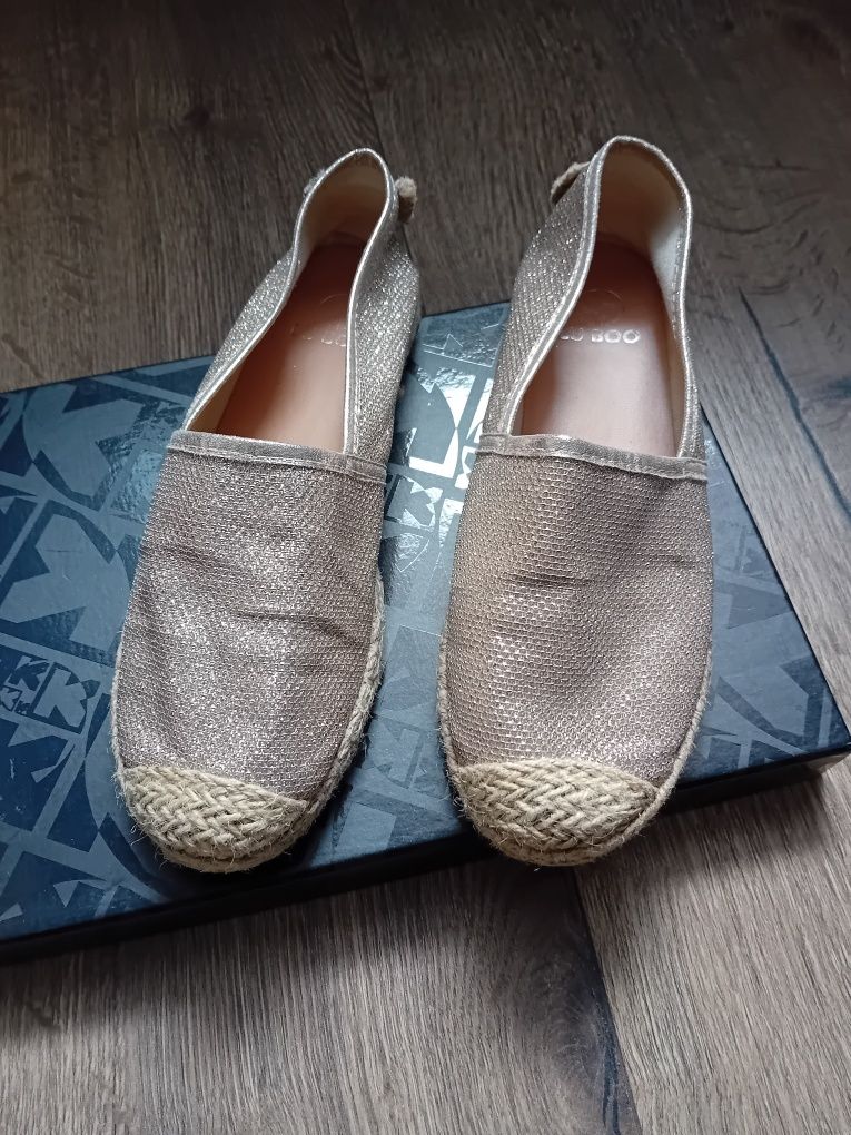 Złote espadryle rozmiar 36