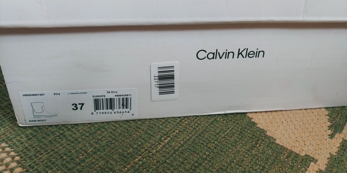 Nowe Kalosze Calvin Klein rain boot 37