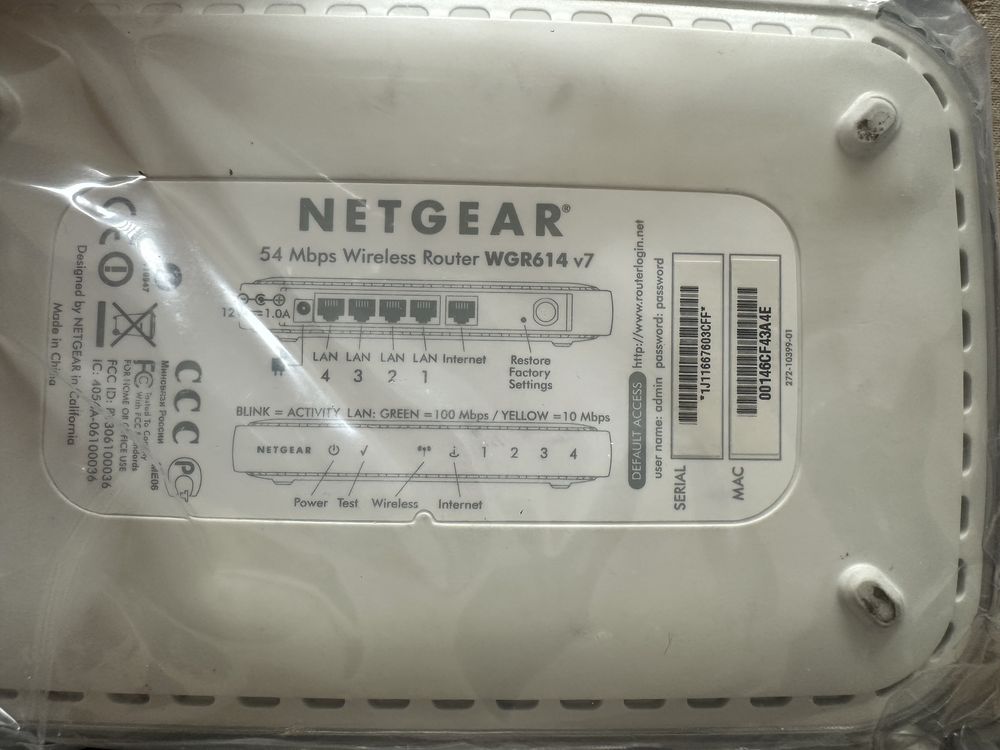 Router Netgear Wireless-G 54