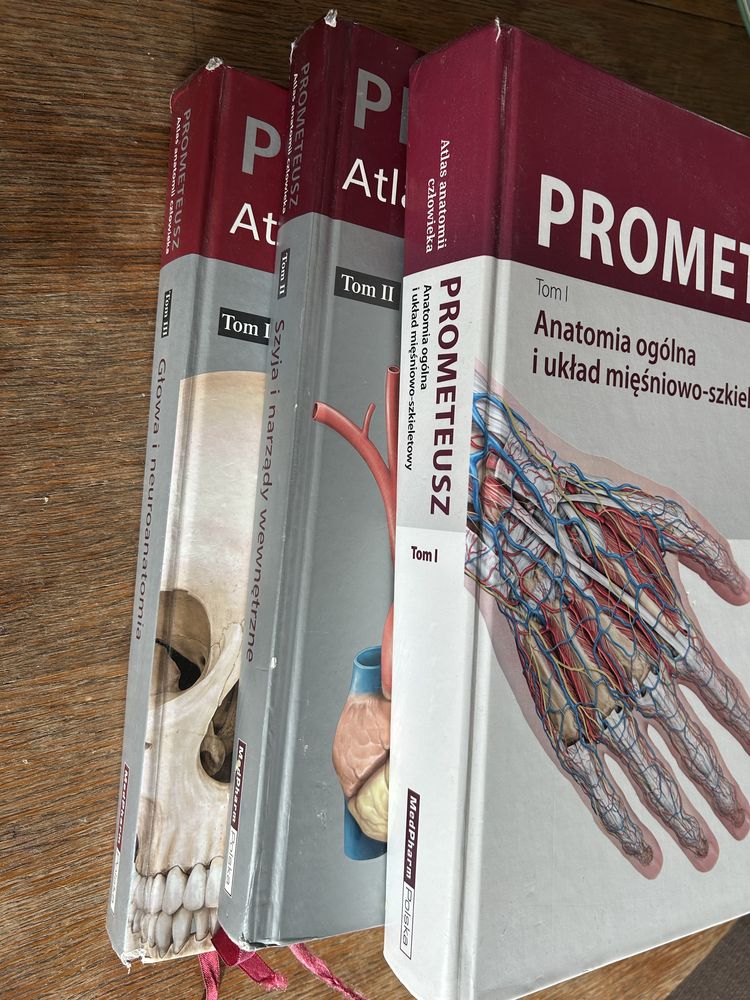 Atlas anatomii Prometeusz 3 tomy