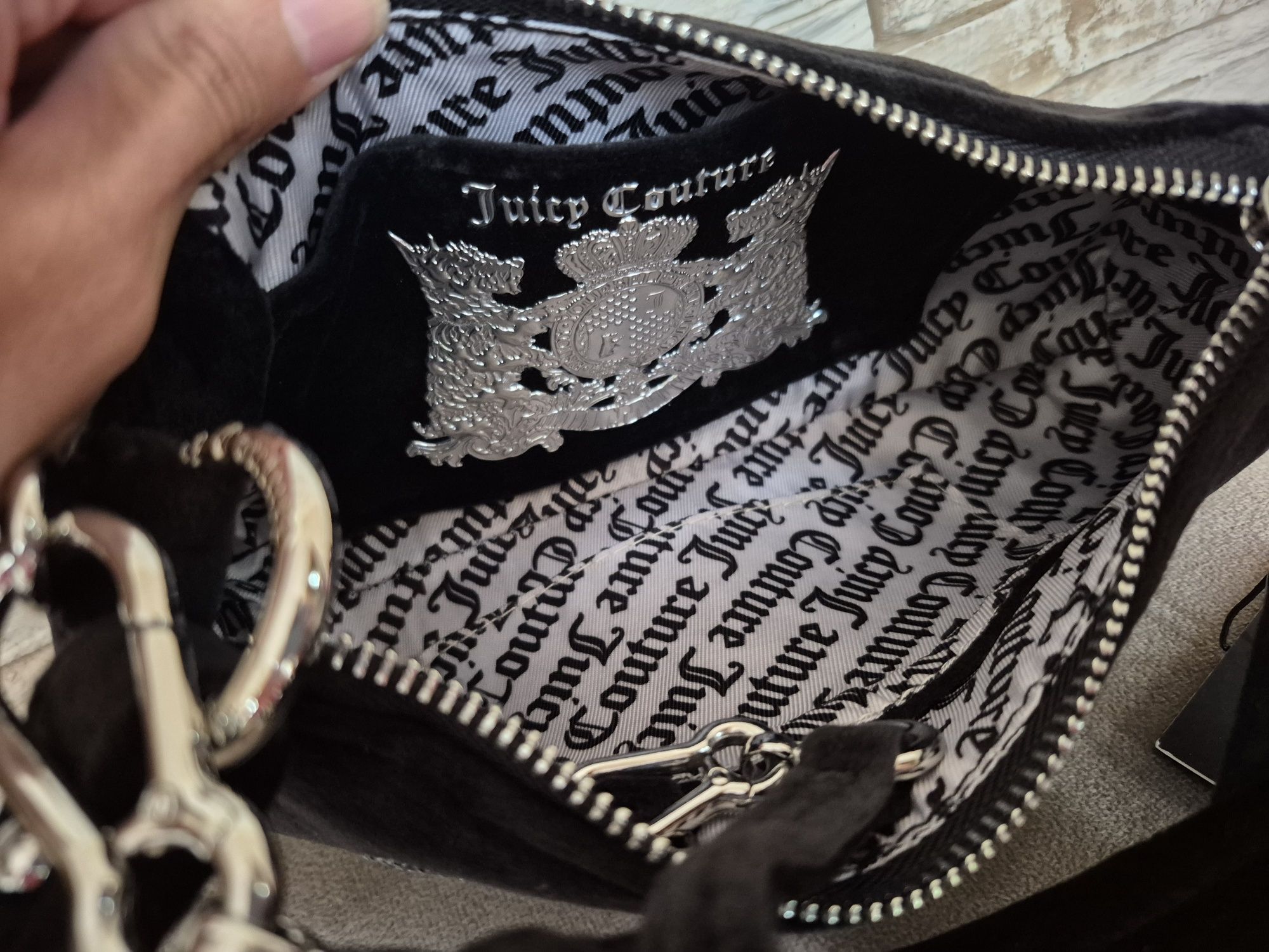 Torebka Torebeczka Damska Juicy Couture Welurowa