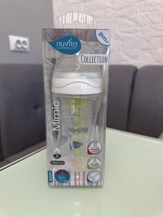 Пляшка для годування Nuvita mimic антиколікова 2+  250 мл
