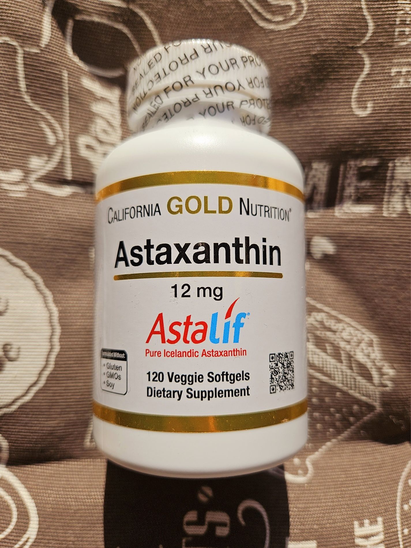 California Gold чистий астаксантин astalif astaxanthin 12 мг 30 120 шт