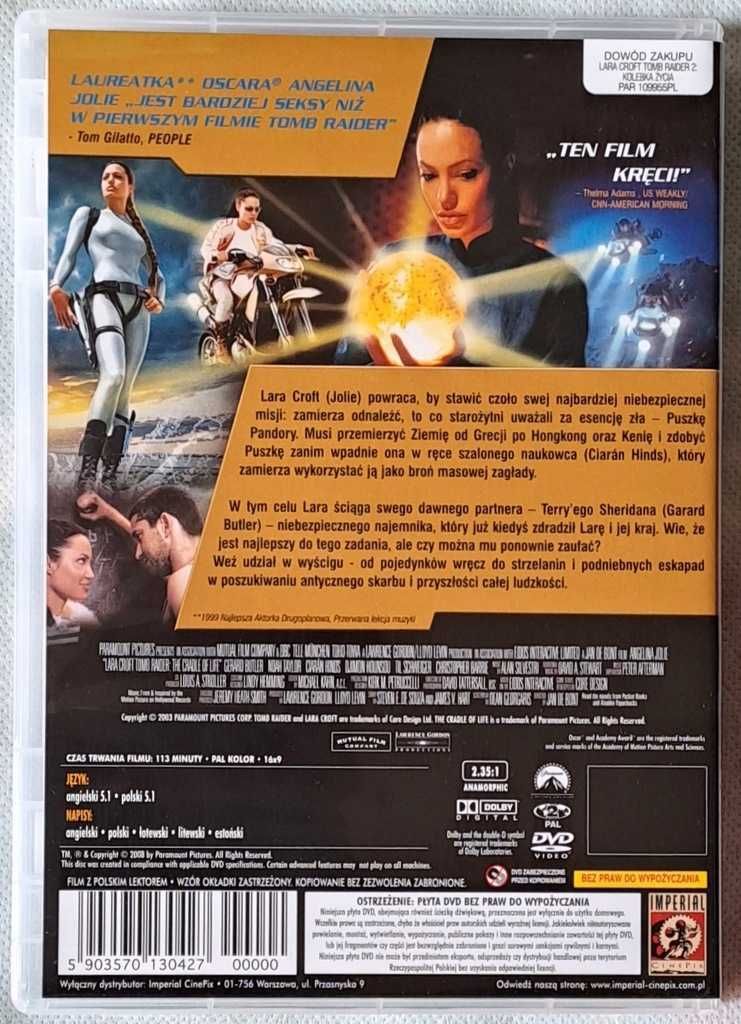 Tomb Raider: Kolebka życia (DVD) Lektor PL / Ideał