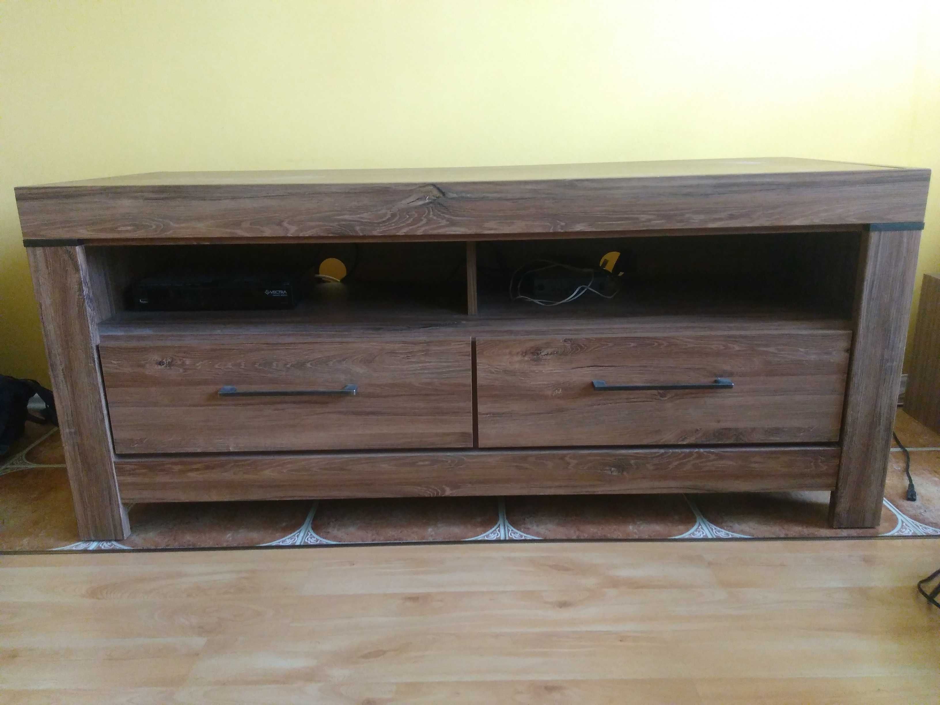 Szafka RTV BRW Gent 138 cm podświetlenie - jak nowa