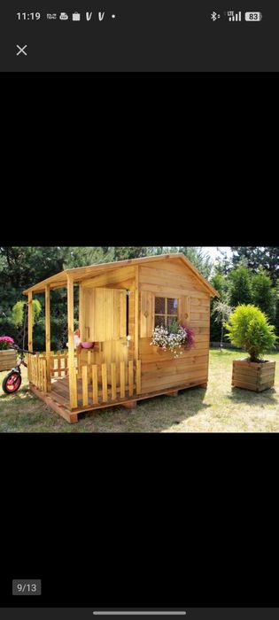 Domek dla dzieci plus stolik i piaskownica