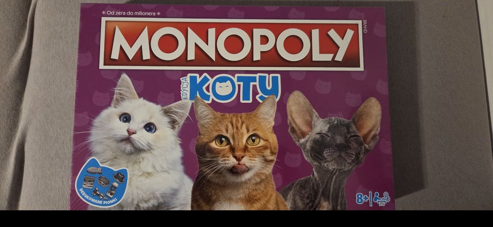 Monopoly edycja koty. Nowy
