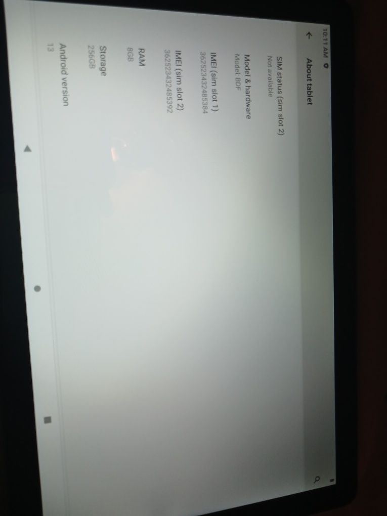 Продам планшет BDF Y7: діагональ 10.1"; пам'ять 8/256GB;