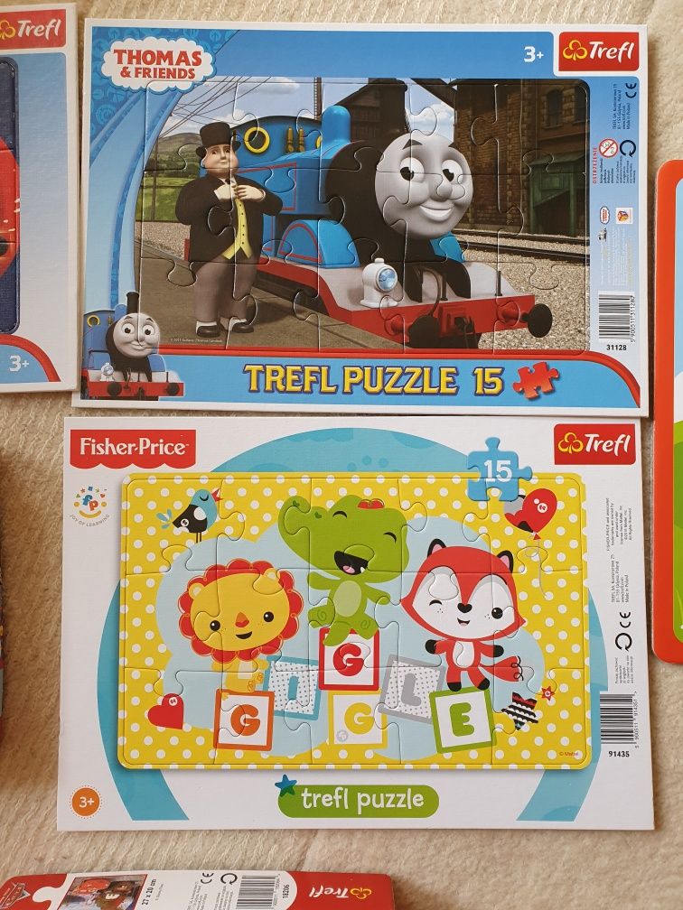 Puzzle Tomek i przyjaciele, zygzak i złomek i inne