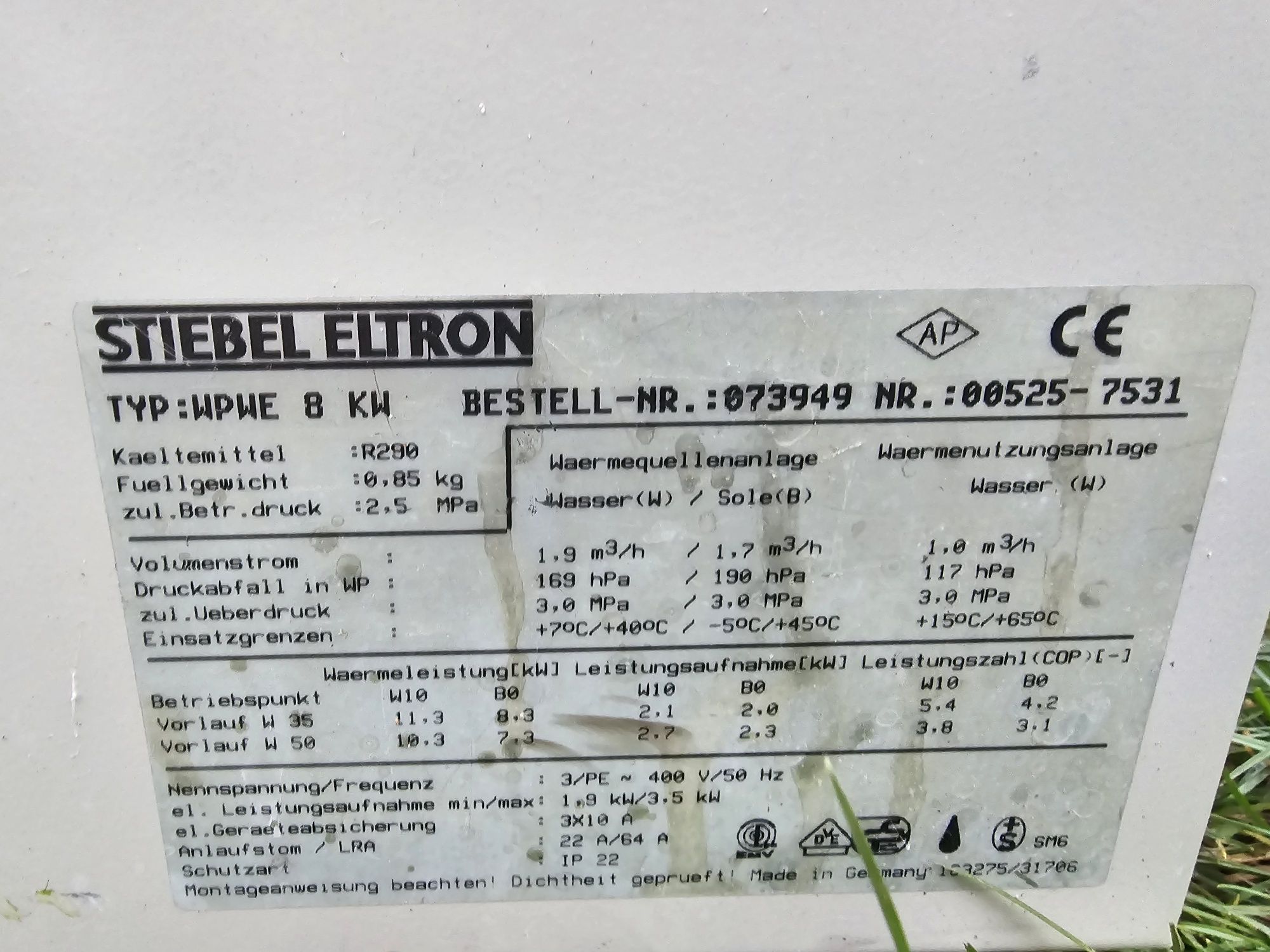 Pompa ciepła 11kW woda-woda monoblock wysokotemperaturowa na gaz R290